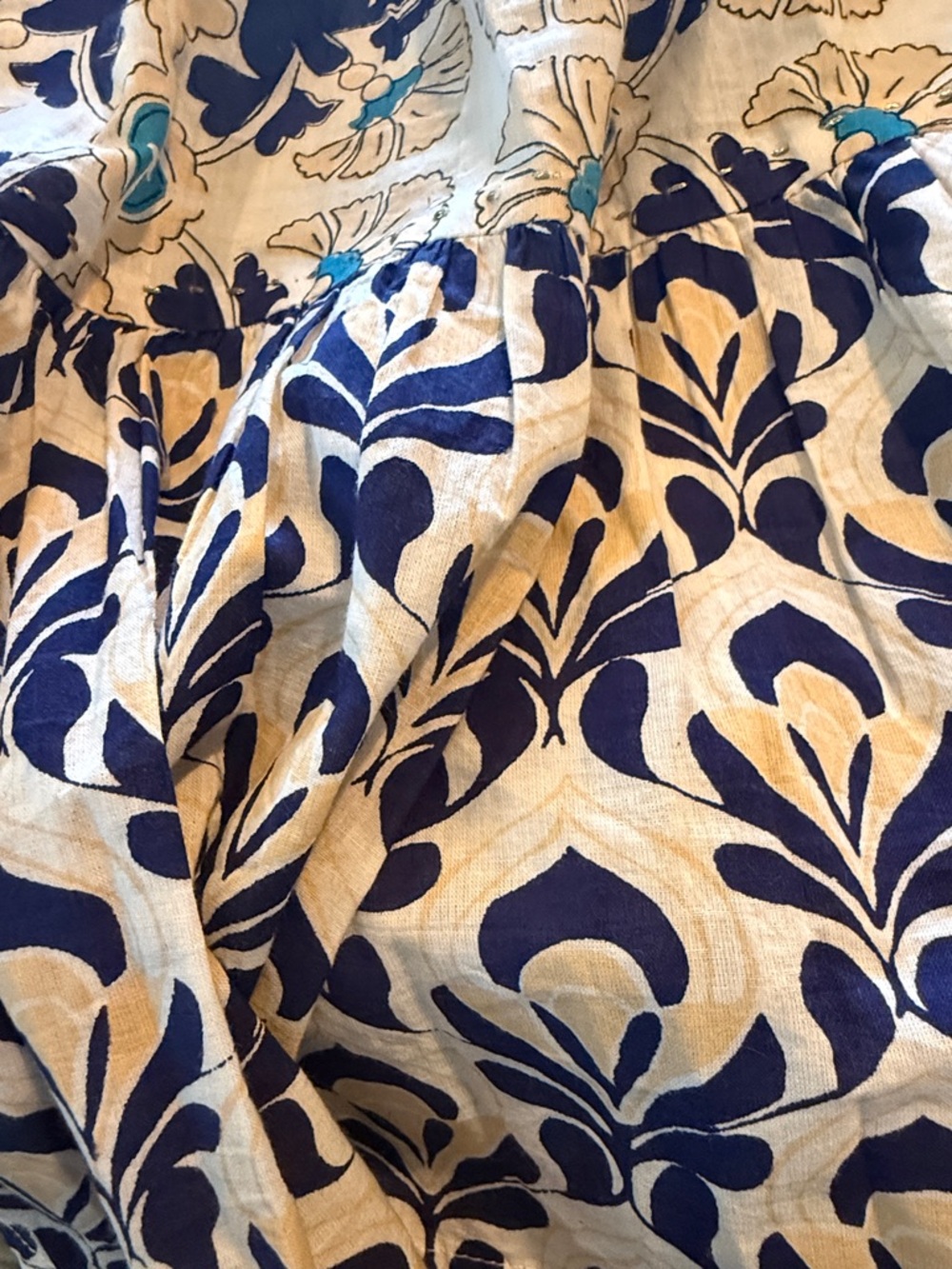 Anthropologie RO’S GARDEN Dress Sz L Sofia Sleeveless Coastal Grandmother Boho - Picture 15 of 15